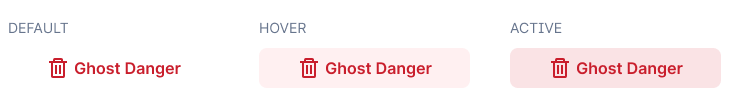 ghost danger button states